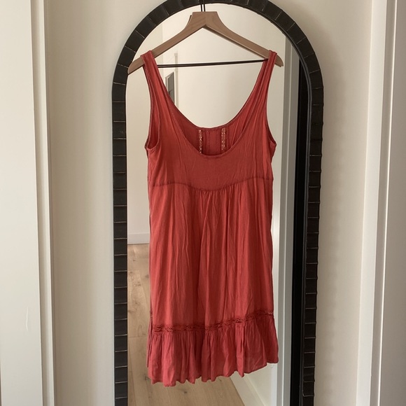 Vintage Rust Baby Doll Dress - Picture 2 of 9